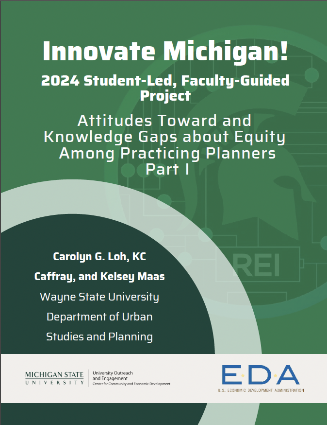 Report for 2024: Attitudes Toward and Knowledge Gaps about Equity Among Practicing Planners Part I